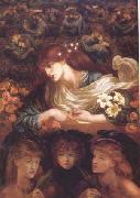 Dante Gabriel Rossetti The Blessed Damozel (mk28) oil on canvas